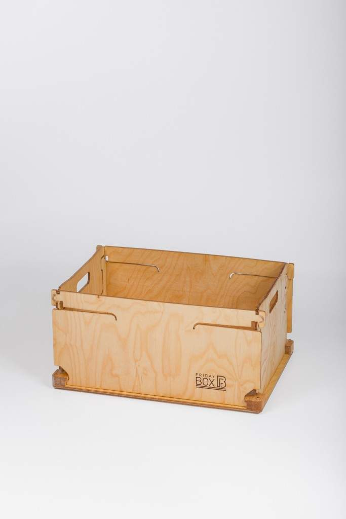 Faltbare Holzbox von FridayBOX - Nachhatliges bei Bringsl